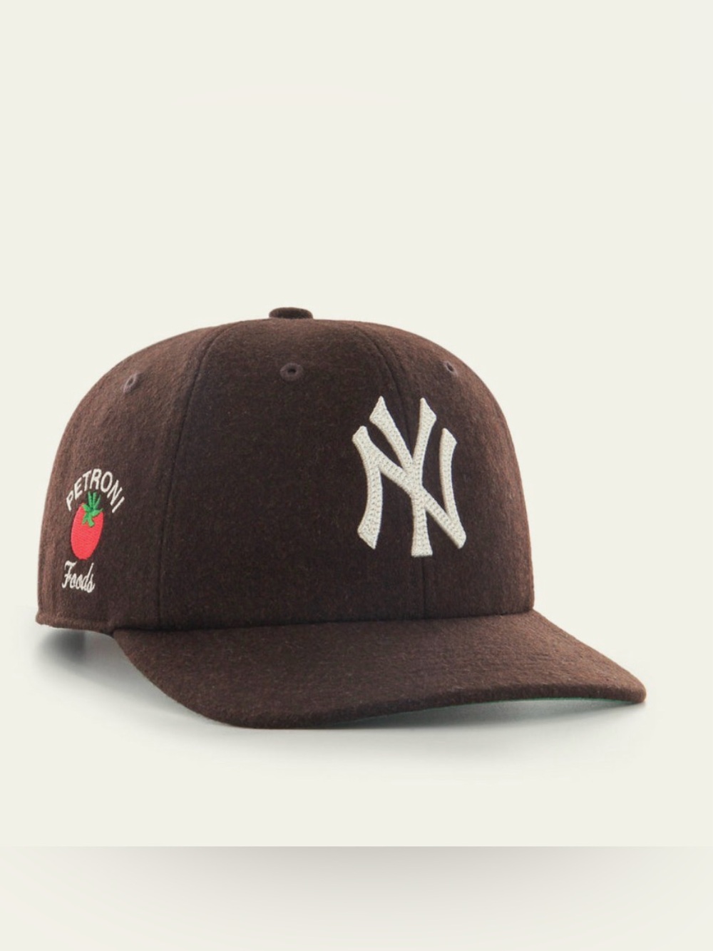 New York Yankees Petroni Foods Wool ’47 Clean Up Flat Brim - Picture 1 of 3